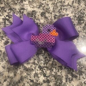 NWOT HANDMADE perler duck hairbow